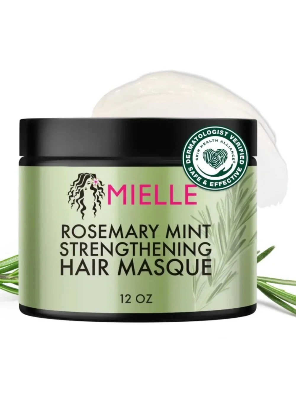 Mielle Mens Rosemary Mint Strengthening Hair Mask 12oz - NEW